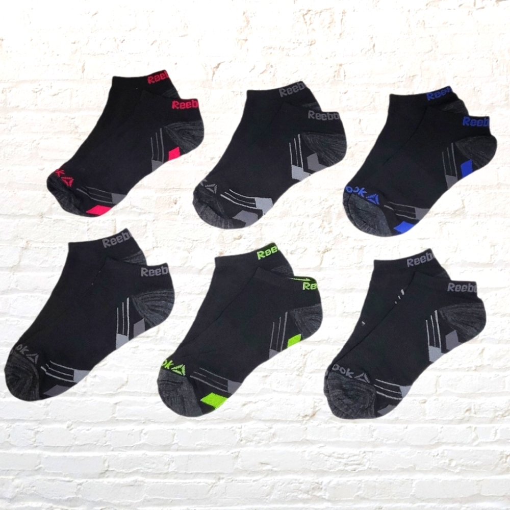Low Cut Socks 4 - 10 Fitness Reebok 6 Pairs Ladies